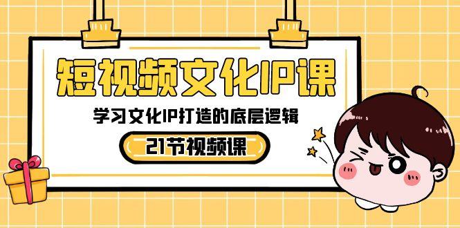 短视频文化IP课，学习文化IP打造的底层逻辑(21节课)-数智网创