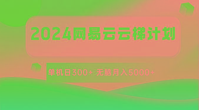 2024网易云云梯计划 单机日300+ 无脑月入5000+-数智网创
