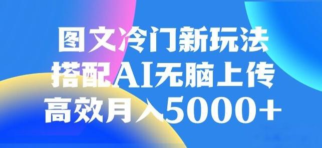 图文冷门项目，无脑复制粘贴，日入500+-数智网创