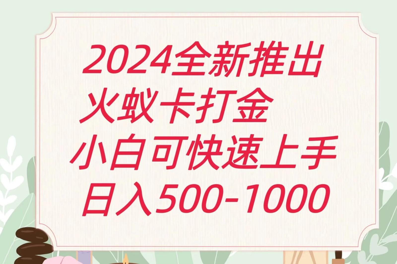2024火蚁卡打金最新玩法和方案，单机日收益600+-数智网创
