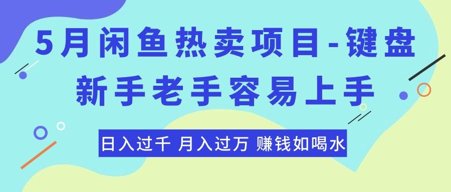 最新闲鱼热卖项目-键盘,新手老手容易上手,日入过千,月入过万,赚钱...-数智网创