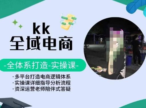 KK全域电商，全体系打造实操课，多平台打造电商逻辑体系-数智网创