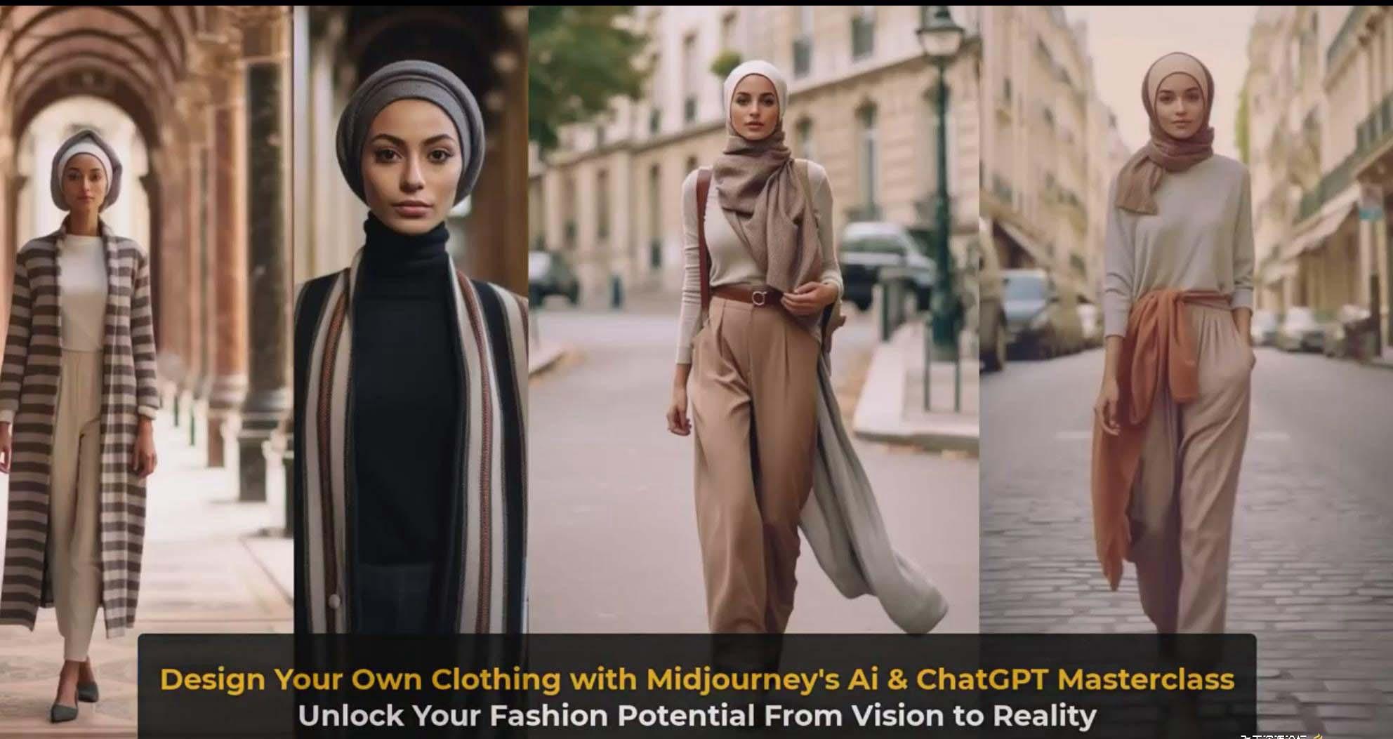 图片[10]-利用 Midjourneys Ai 人工智能设计自己的服装AI大师班-10节课-中英字幕-数智网创