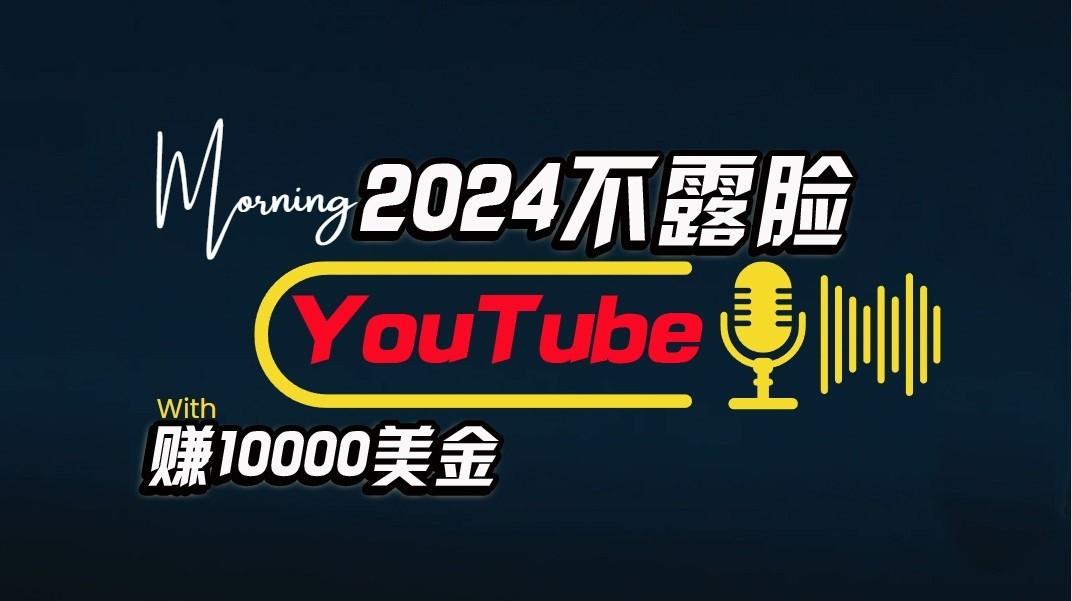 AI做不露脸YouTube赚$10000/月，傻瓜式操作，小白可做，简单粗暴-数智网创