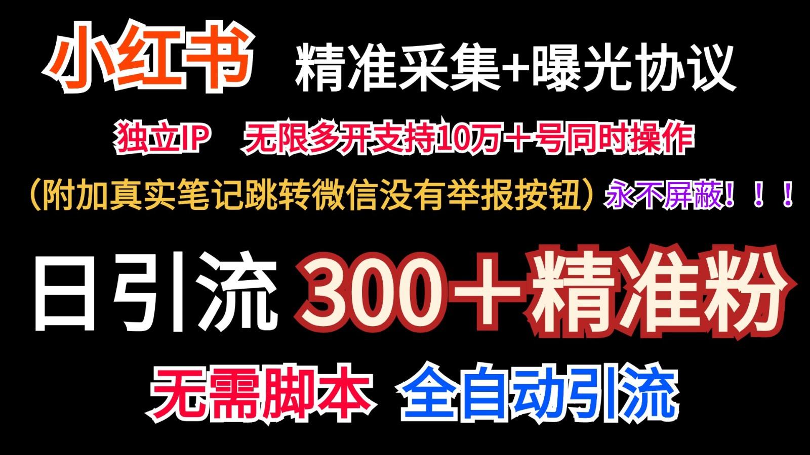小红薯精准采集＋无限曝光＋真实笔记跳转微信，永不屏蔽(日引300＋精准粉)-数智网创