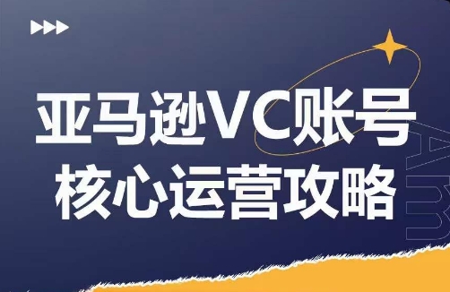 亚马逊VC账号核心玩法解析，实战经验拆解产品模块运营技巧，提升店铺GMV，有效提升运营利润-数智网创